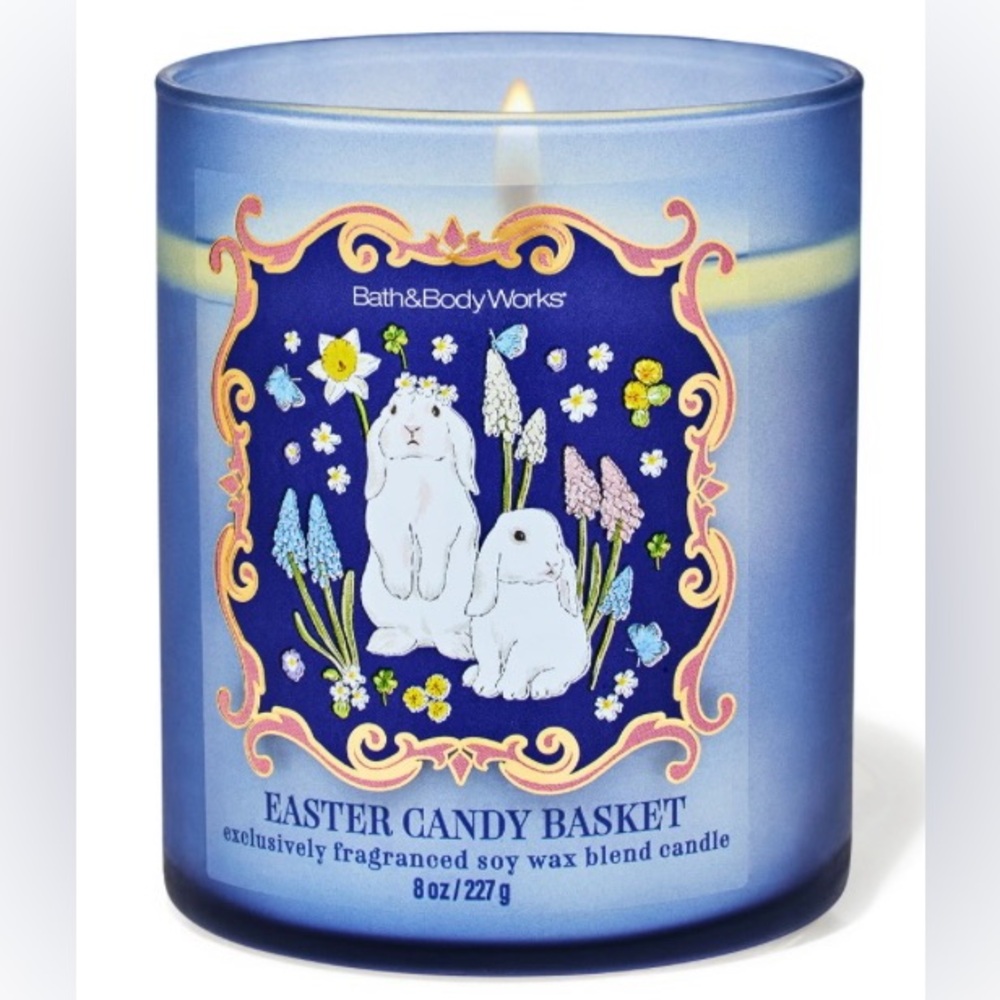 🆕🐰 BATH & BODY WORKS LIMITED EDITION “EASTER CANDY BASKET” SINGLE WICK CANDLE.